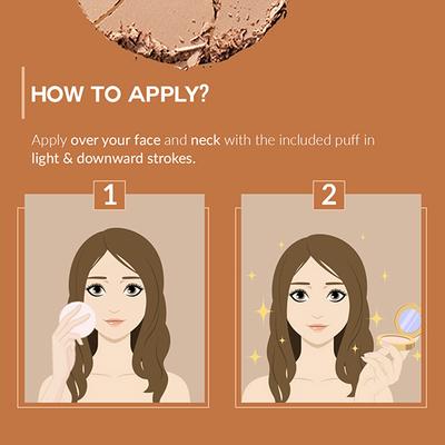 Colorbar 24Hrs Wear Weightless Powder Foundation Pf 5 9.5 gm - Compact Powder