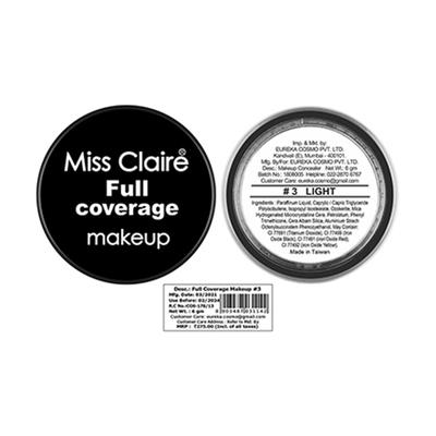 Miss Claire Full Coverage Makeup + Concealer - 3 6 Gm - Concealer