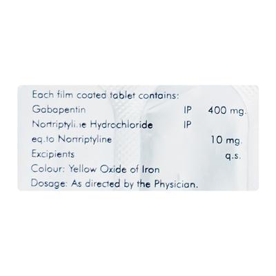 Gabalus NT Tablet 10'S - Neuropathic Pain-Dru