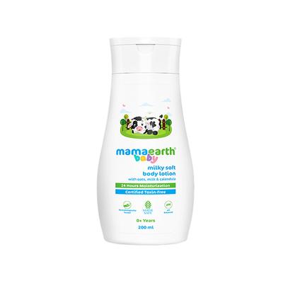 Mamaearth Milky Soft Body Lotion for Babies with Oats, Milk & Calendula 200 ml - Creams, Lotions & Oils