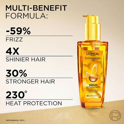 Loreal Paris Extraordinary Oil Serum with 6 Precious Floral Oils 100ml - Hair Serums
