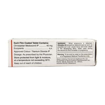 Olmeblu 40mg Tablet 15'S - Hypertension-Ang
