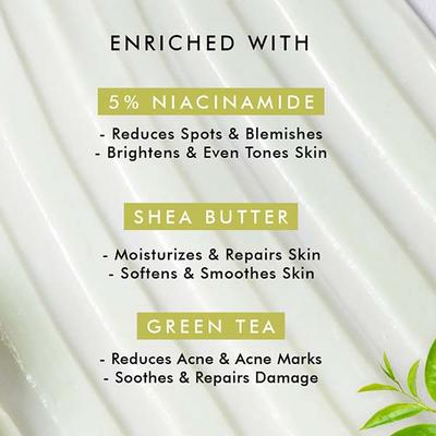 Mcaffeine Green Tea Bha Body Wash & Green Tea Niacinamide Body Lotion Combo 400 ml - Shower Gels & Body Wash