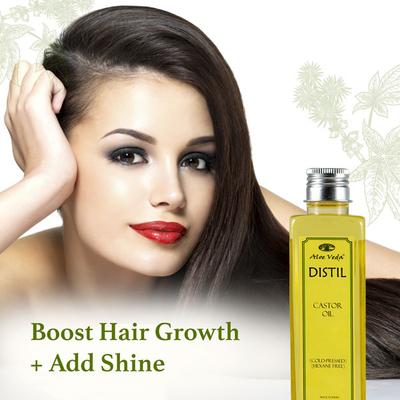 Aloe Veda Distil Cold Pressed Castor Oil (Hexane Free) 200 ml - Massage Oils