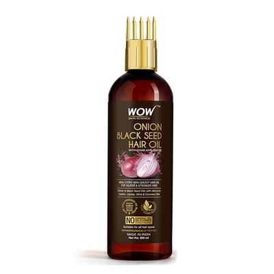 Wow Life Science Onion Hair Oil with Comb 200 ml - Hair Oils
