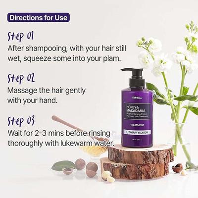 Kundal Honey and Macadamia Hair Treatment Amber Vanilla 500 ml - Conditioners