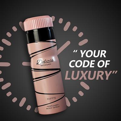 RiiFFS Delizia Women Deodorant For Women, Perfume Body Spray 200 ml - Women Deodorants/Roll-Ons