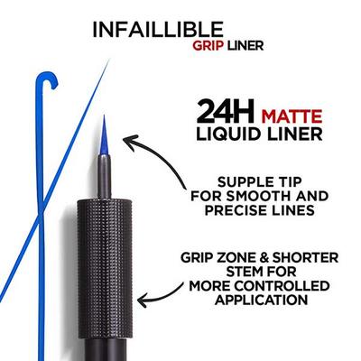 LOreal Paris Infaillible Grip 24H Matte Liquid Liner - 02 Blue 5.7 gm - Eyeliners