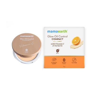 Mamaearth Glow Oil Control Compact SPF 30 with Vitamin C & Turmeric for 2X Instant Glow 01 Ivory Glow 9 gm - Compact Powder