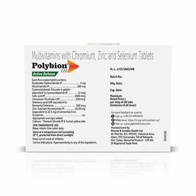 POLYBION CZS Tablet 30's - Supplements-Vam