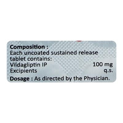 VILDANA SR 100 Tablet 10's - Diabetes-Ant