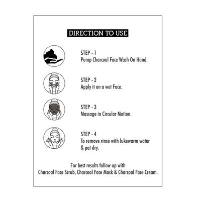 Inatur Ayurveda & Aromatherapy Face Wash - Charcoal 200 gm - Face Wash & Cleansers