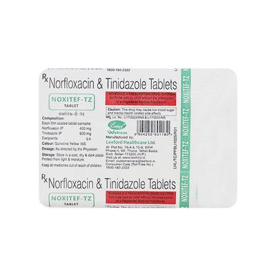 Noxitef TZ Tablet 10'S - Bacterial Infections-ABC