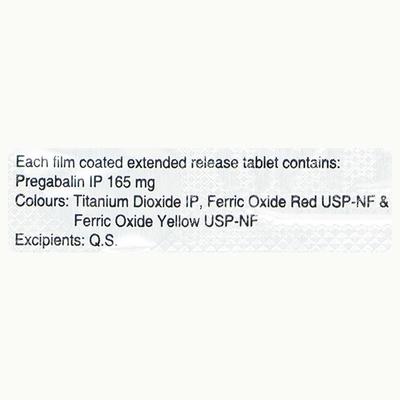 PREGABID CR 165 Tablet 10's - Neuropathic Pain-Dru