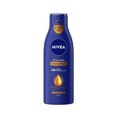 Nivea Body Lotion for Extremely Dry Skin, Oil in Lotion Ultra Rich 200 ml - Lotions & Creams