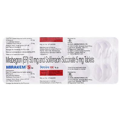 MIRAKEM S 50 Tablet 10's - Bladder And Prostate Disorders-Dru