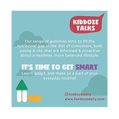 Kiddoze Calcium & Vitamin D3 Gummies - Strawberry & Orange Flavour 60's - Multi-Vitamins