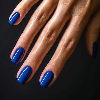 Gush Beauty Nailed It Reusable Luxury Press On Nails With Application Kit Royal Blue - Medium Almond 1's - Nail Art