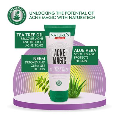 Nature's Essence Acne Magic Clear Skin Gel Face Wash 100 ml - Face Wash & Cleansers