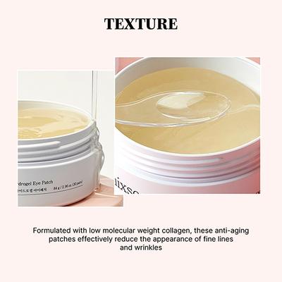 Mixsoon Collagen Hydrogel Eye Patch Firming & Anti-Aging Eye Care for Youthful Skin 60's - Eye Masks