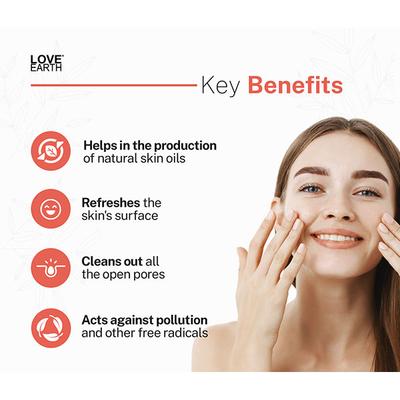 Love Earth No Foam Face Wash 100 ml (N) - Face Wash & Cleansers