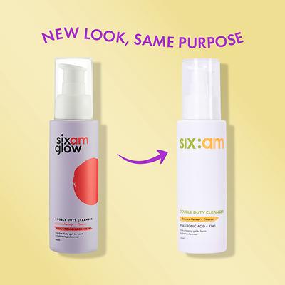 Sixam Glow Double Duty Cleanser, Gel To Foam Brightening Cleanser 100 ml - Face Wash & Cleansers