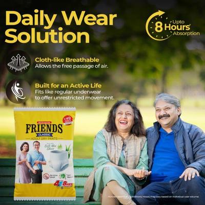 Friends Classic Adult Dry Pants (XL) 1's - Adult Diapers & Pads