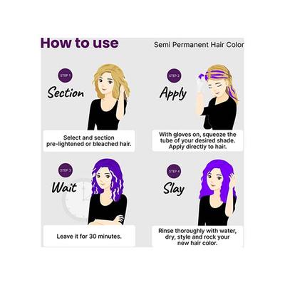 2.Oh! Semi Permanent Hair Color - Violet 100 ml - Crème