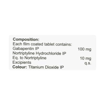 GABANYL NT 100 Tablet 10's - Neuropathic Pain-Dru