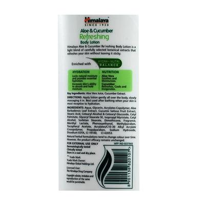 Himalaya Refreshing Body Lotion - Aloe & Cucumber 400 ml - Lotions & Creams