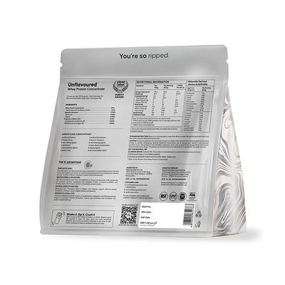 Wellbeing Nutrition 100% Raw Whey Protein Concentrate - Unflavoured 1 Kg - Nutritional Supplements