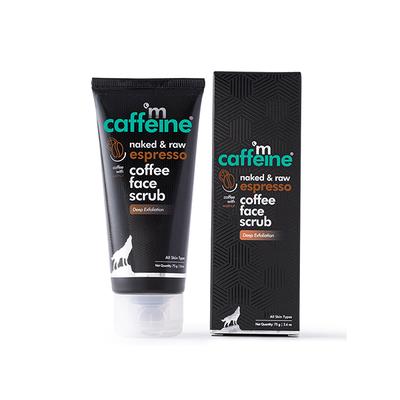 mCaffeine Naked & Row Coffee Face Scrub Normal to Oily Skin 75 gm - Face Scrubs