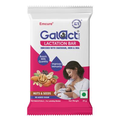 Galact Plus Lactation Bar - Nuts & Seeds 20 g - Nutritional Supplements
