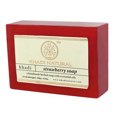 KHADI NATURAL STRAWBERRY SOAP 125 gm - Soaps