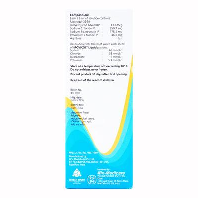 Movicol Orange Flavour Liquid 200ml - Constipation-Lax