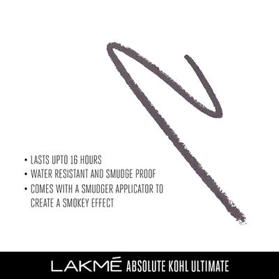 Lakme Absolute Ultimate Kohl Silver Slate 1.2 Gm - Kajal & Kohls