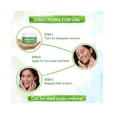 Mamaearth Green Tea Day Cream With Green Tea & Collagen For Open Pores 50 gm - Creams/Oils/Lotions