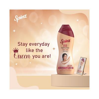 Spinz Brightening& Beauty Talc Pet 15 gm - Talcum Powders