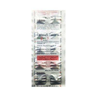 MEGALIS 5 Tablet 10's - Impotence/Erectile Dysfunction (Ed)