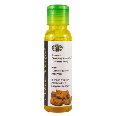 Aloe Veda Clarifying Herbal Face Wash - Turmeric 100 ml - Face Wash & Cleansers