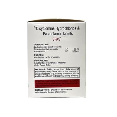 SPAS Tablet 10's - Muscle Cramps/Spasticity-Ant