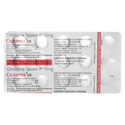 CILNIPINE 10 Tablet 15's - Hypertension-Cal