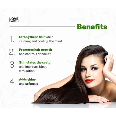 Love Earth Ayurvedic Hair Oil With Brahmi, Amla & Shikakai 100 ml - Hair Oils