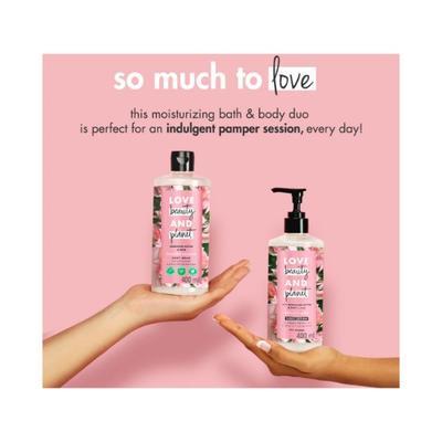 Love Beauty And Planet Murumuru Butter & Rose Body Wash, Body Lotion & Tote Bag 400 ml - Lotions & Creams