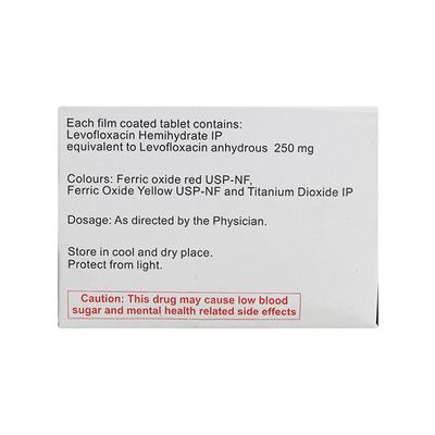 LEVOMAC 250 Tablet 10's - Bacterial Infections-Qui
