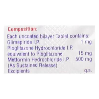 Trigulin 1mg Tablet 15'S - Diabetes-Ant