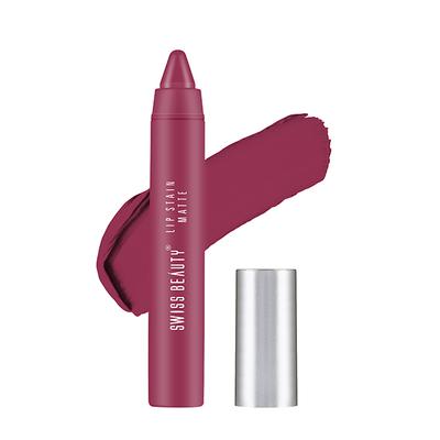 Swiss Beauty Lip Stain Matte Lipstick Lush Pink 3.4 gm - Lipsticks
