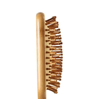 Bronson Professional Paddle Hair Brush Wooden with Bamboo Wood Bristles 12's - Hair Brushes