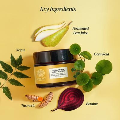 Forest Essentials Balancing Night Cream, Anti-Acne Face Cream 50 gm - Night Cream