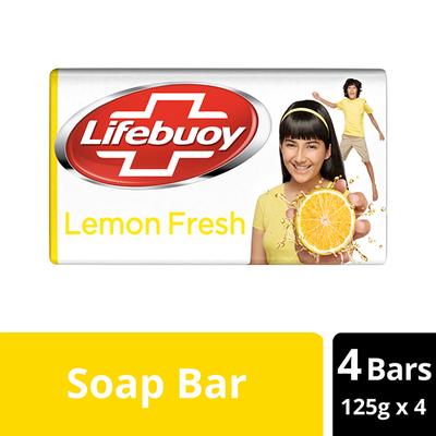 Lifebuoy Lemon Fresh 100% Stronger Germ Protection Soap Bar 500 gm - Soaps